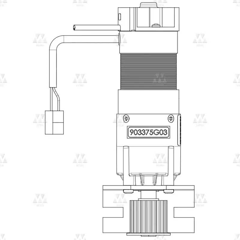 903375G03 | GEARED MOTOR MIDI+ LEFT SINGLE PULLEY IP20 D15