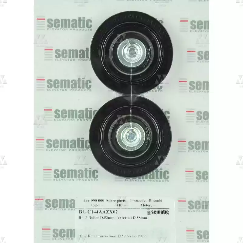 BL-C144AAZX02 | 2 X ROLLER D.52MM (EXTERNAL 58MM) (NYLON PA66)