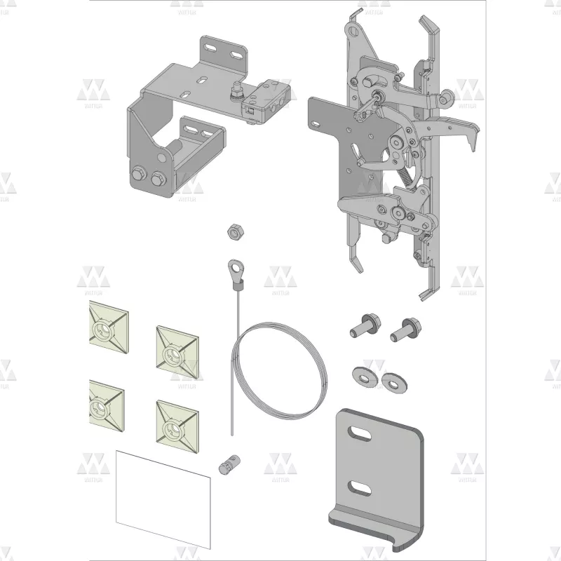 BL-H004ALKX | 1X KIT RETROFIT FOR CAR DOOR LOCK FOR 2000C MOD K2R FROM EXPANSION SKATE