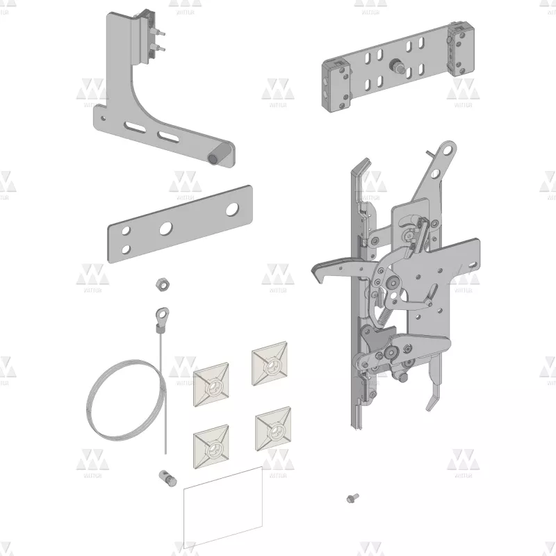 BL-H004ALWX | 1X KIT RETROFIT FOR CAR DOOR LOCK FOR 2000B K2-4-6Z