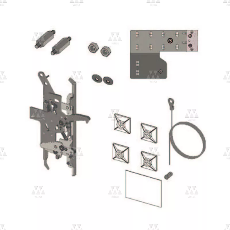 BL-H004AMTX | 1X KIT RETROFIT FOR CAR DOOR LOCK FOR 2000C K2-4Z