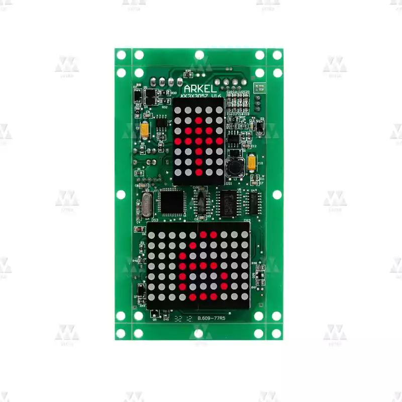 T000075 | KK3X3057AR. LANDING CALL & INDICATOR UNIT (3X30 MM RED DOTMATRIX INDICATOR)