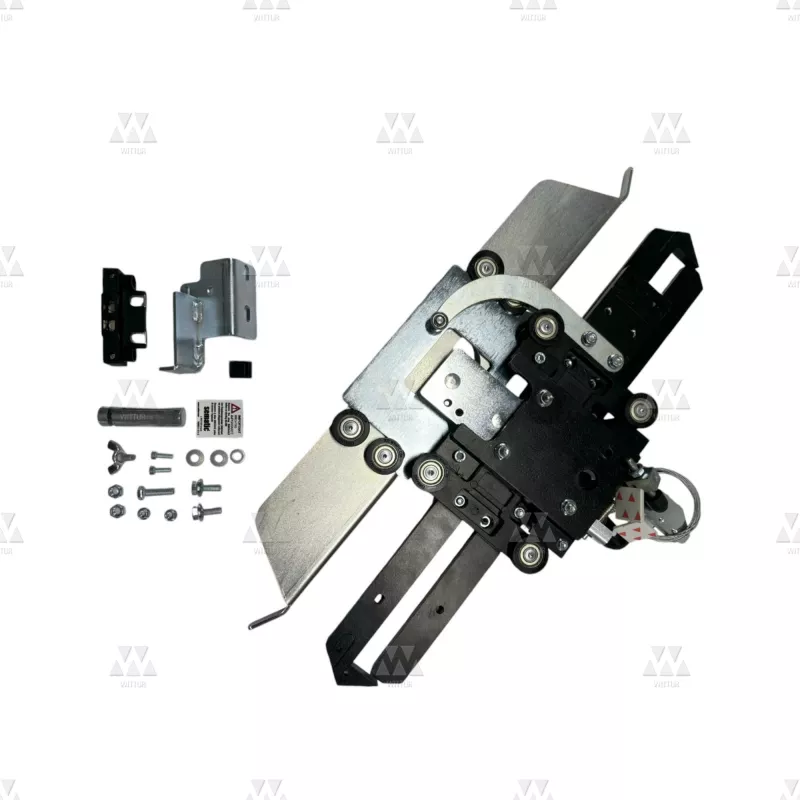 BL-B152ACLX02 | STD ALUMINIUM SKATE WITH CAR DOOR LOCKING DEVICE EN81 IP20 (K1-2-3 R LONG BLADE)